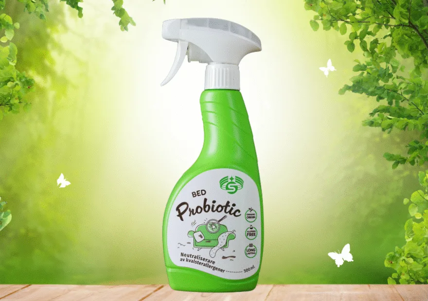 Probiotisk spray mot dammkvalster – BED Probiotic Spray