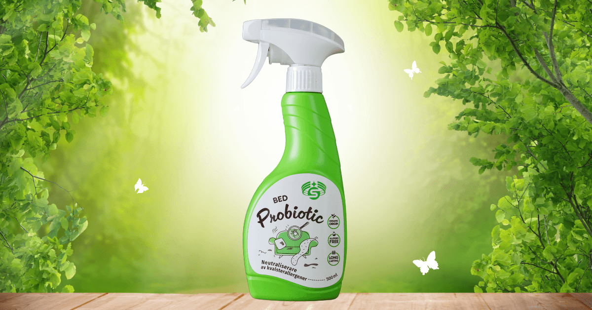 Probiotisk spray mot dammkvalster – BED Probiotic Spray